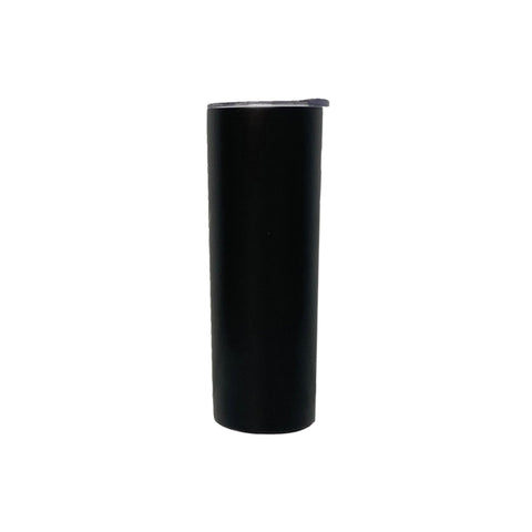 Black 20 Oz skinny tumbler