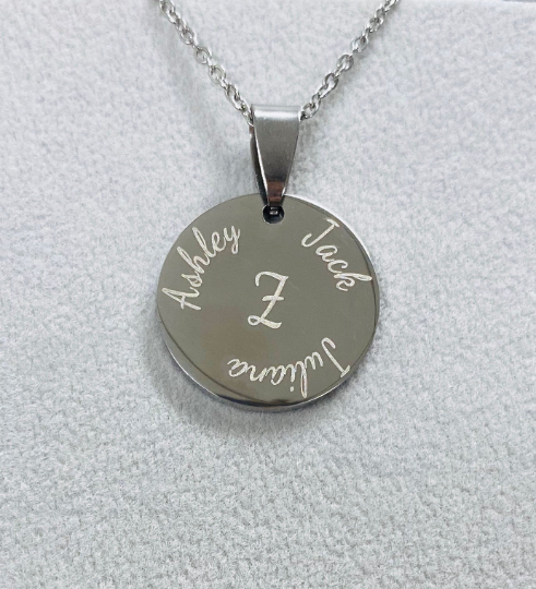 Silver Round Necklace