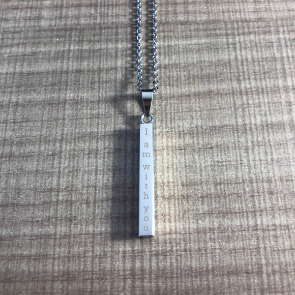 Gold Vertical Bar Necklace